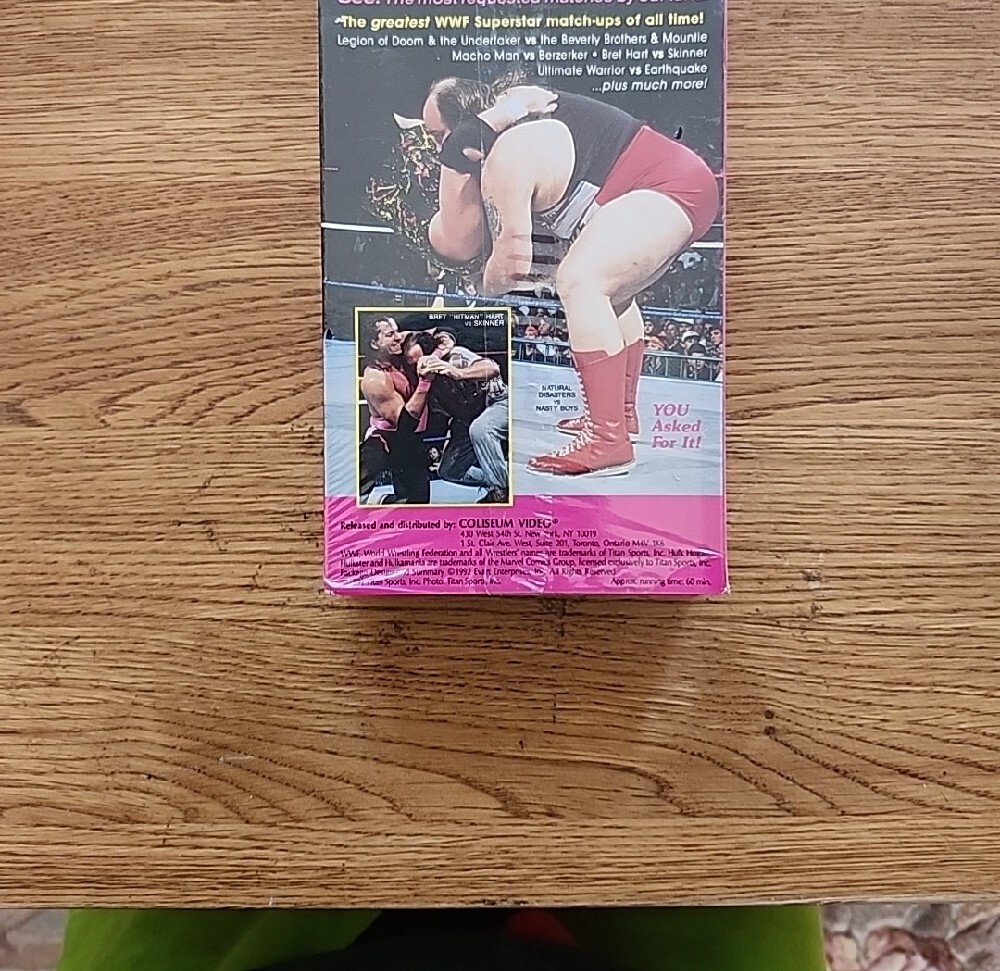 WWE Fan Favorite Matches VHS - Featuring Undertaker Bret Hart LOD - Picture 2 of 5